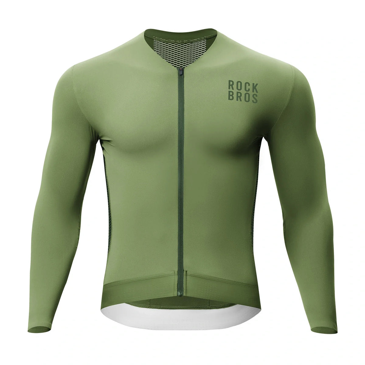 ROCKBROS Maillot de Ciclismo Manga Larga Hombre, Transpirable y de Secado Rápido, Elástico