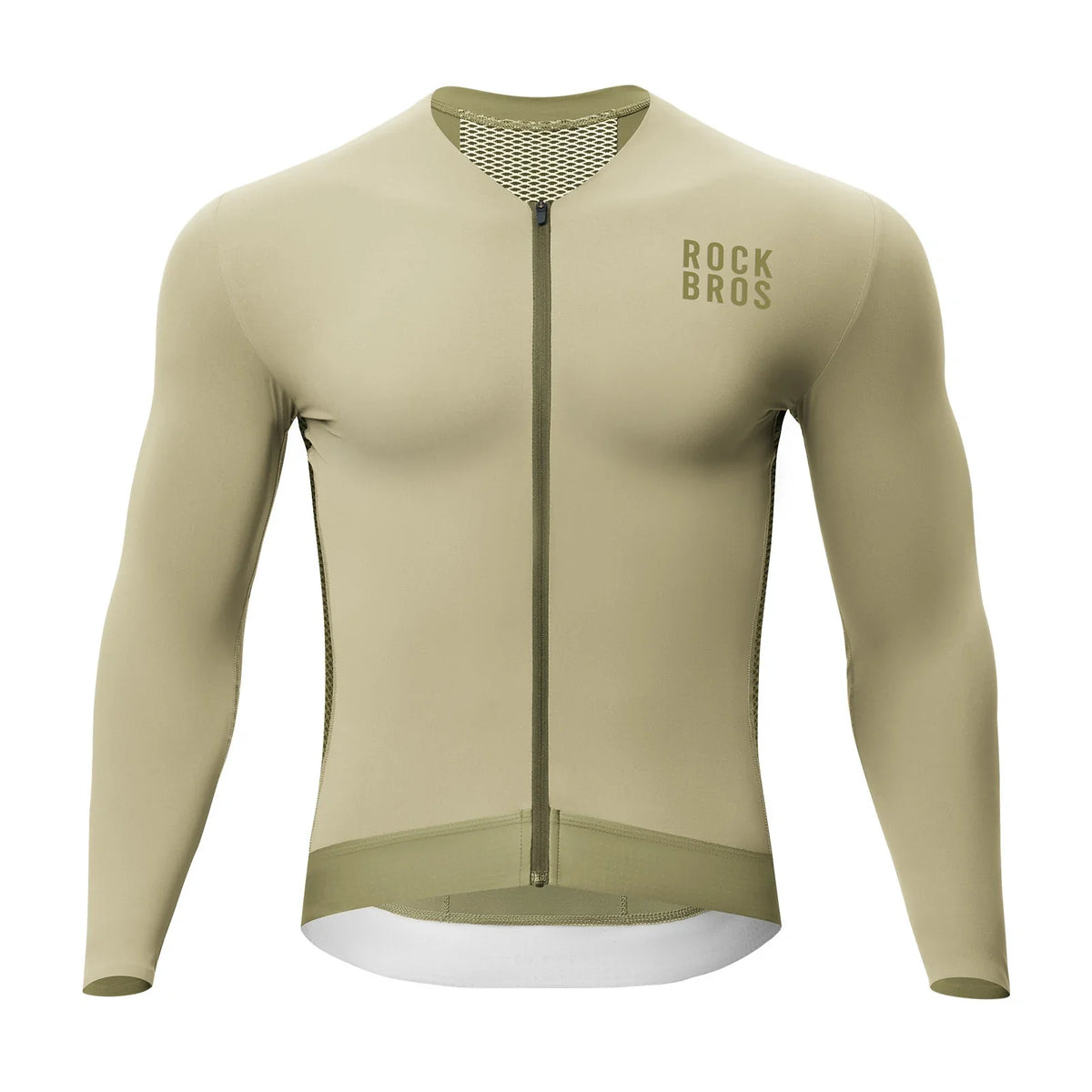 ROCKBROS Maillot de Ciclismo Manga Larga Hombre, Transpirable y de Secado Rápido, Elástico