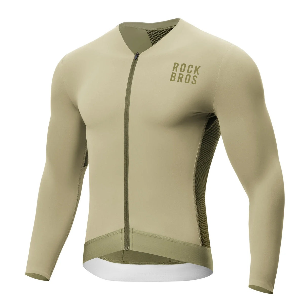 ROCKBROS Maillot de Ciclismo Manga Larga Hombre, Transpirable y de Secado Rápido, Elástico