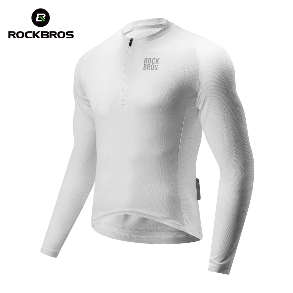 ROCKBROS Maillot de Ciclismo de Manga Larga con Cremallera Frontal Corta - Modelo YDCX011