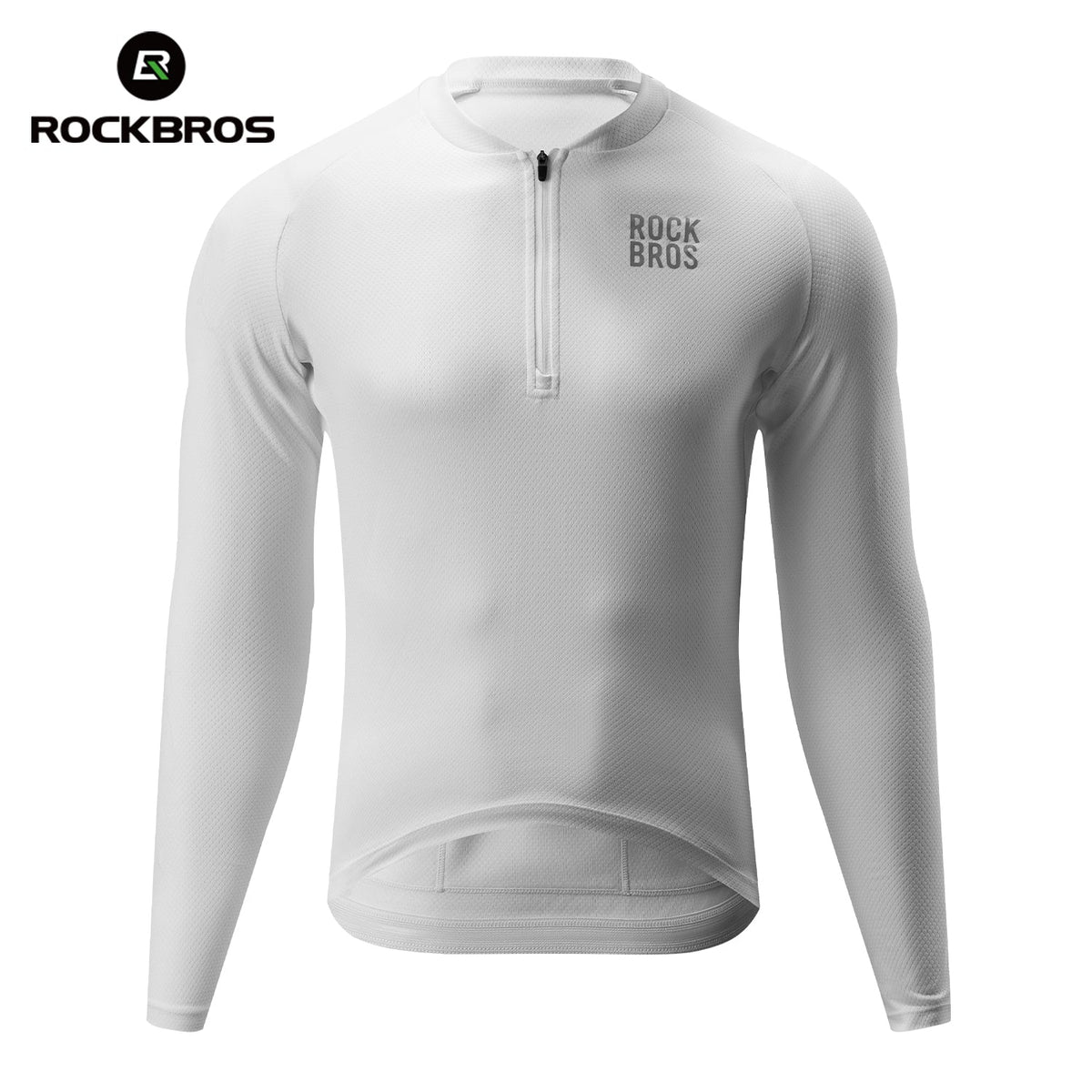 ROCKBROS Maillot de Ciclismo de Manga Larga con Cremallera Frontal Corta - Modelo YDCX011