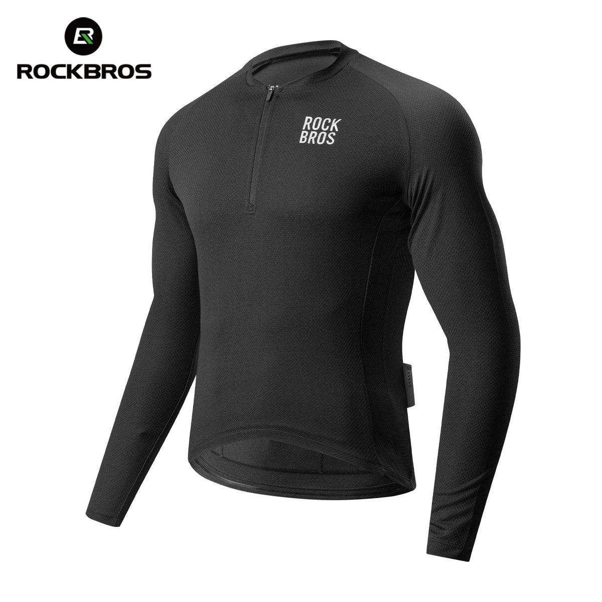 ROCKBROS Maillot de Ciclismo de Manga Larga con Cremallera Frontal Corta - Modelo YDCX011