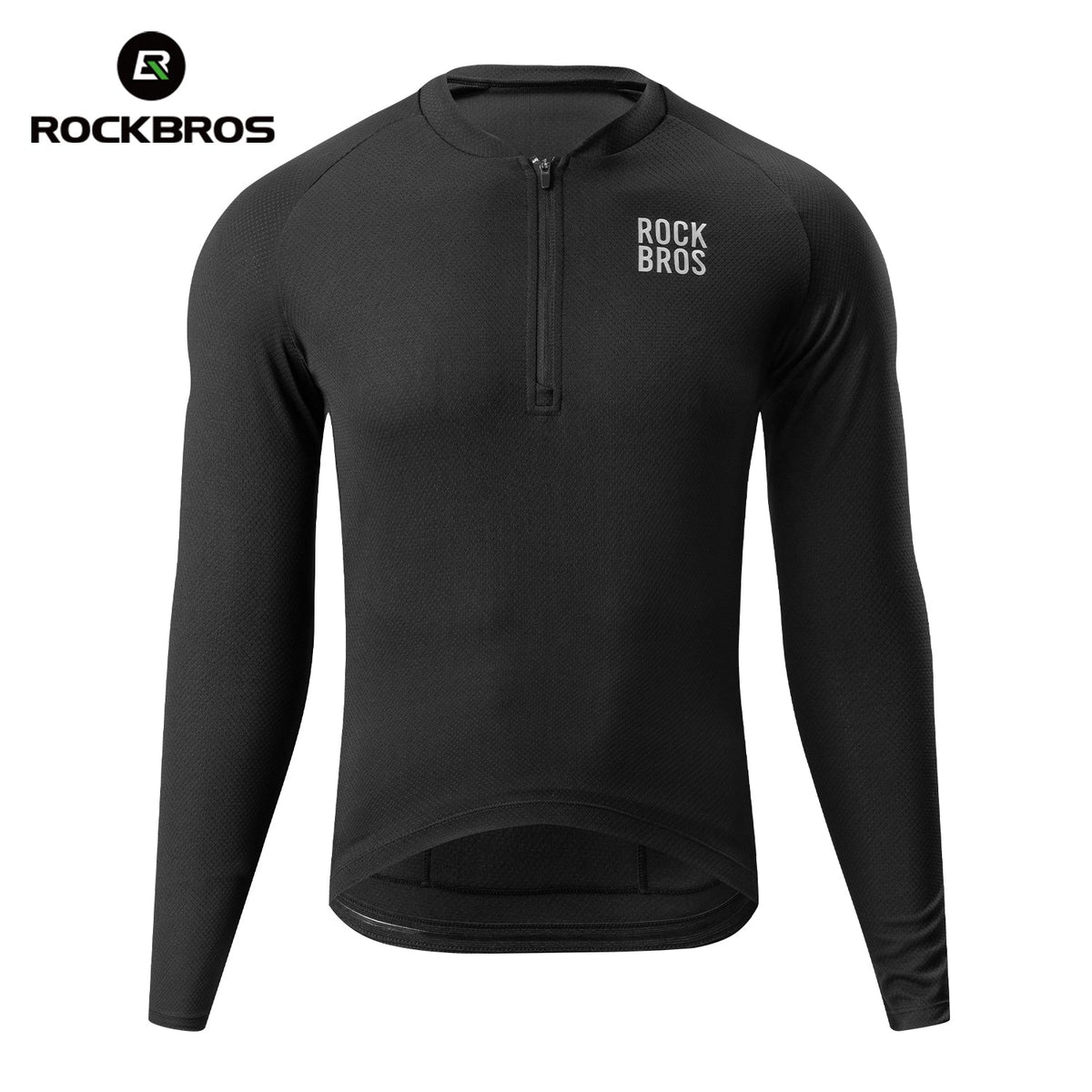 ROCKBROS Maillot de Ciclismo de Manga Larga con Cremallera Frontal Corta - Modelo YDCX011