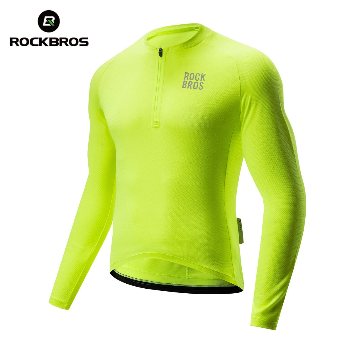 ROCKBROS Maillot de Ciclismo de Manga Larga con Cremallera Frontal Corta - Modelo YDCX011