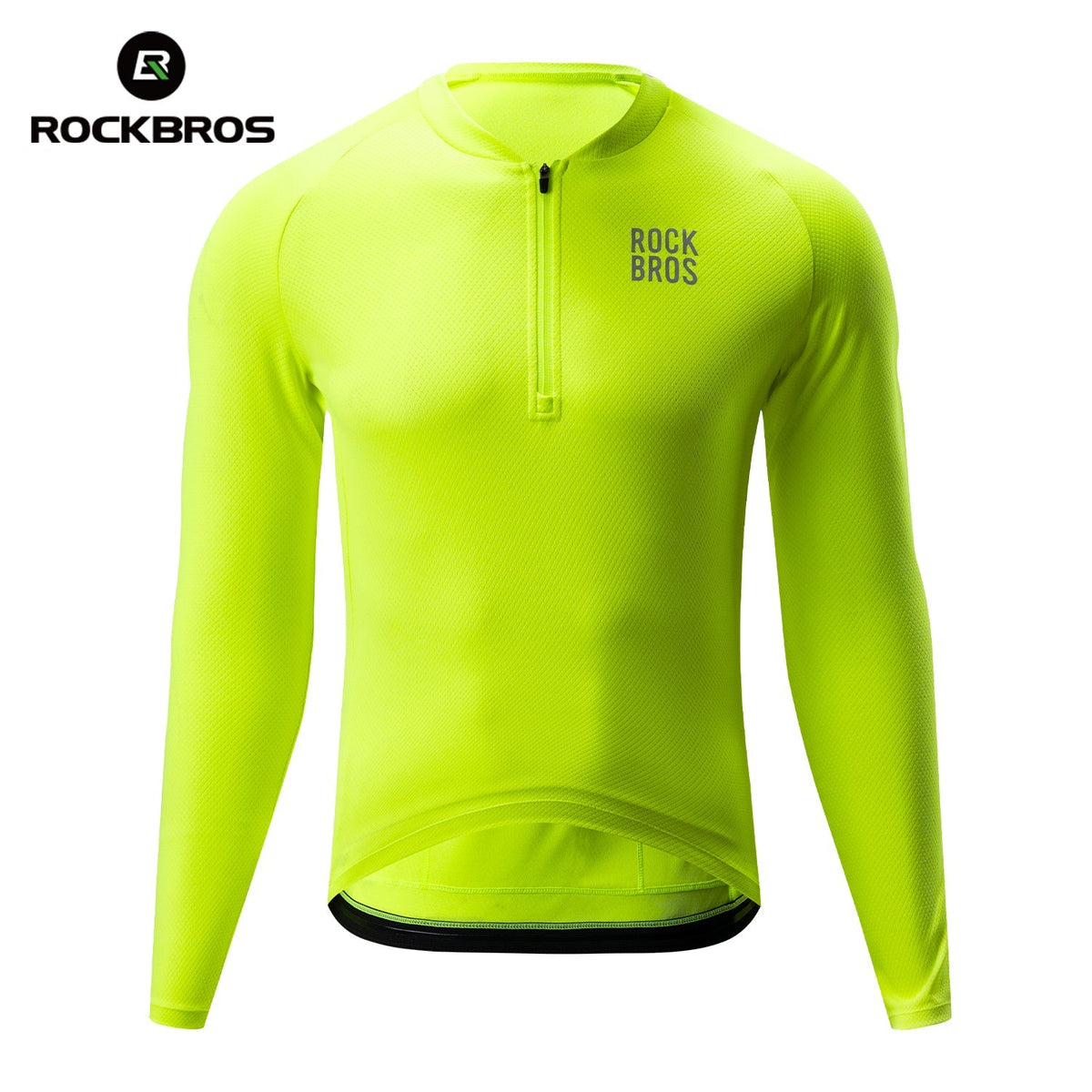 ROCKBROS Maillot de Ciclismo de Manga Larga con Cremallera Frontal Corta - Modelo YDCX011