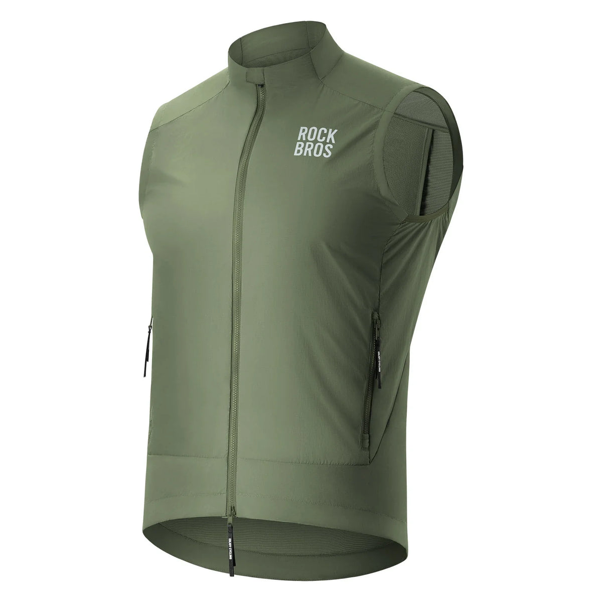 ROCKBROS Chaleco de Ciclismo Cortaviento Ligero Transpirable de Secado Rápido, Plegable Chaleco de Bici
