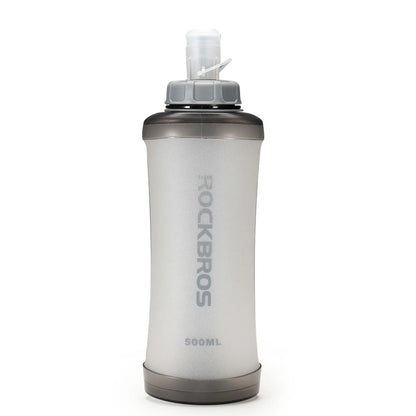 ROCKBROS Botella de agua plegable para bicicleta, ligera, libre de BPA