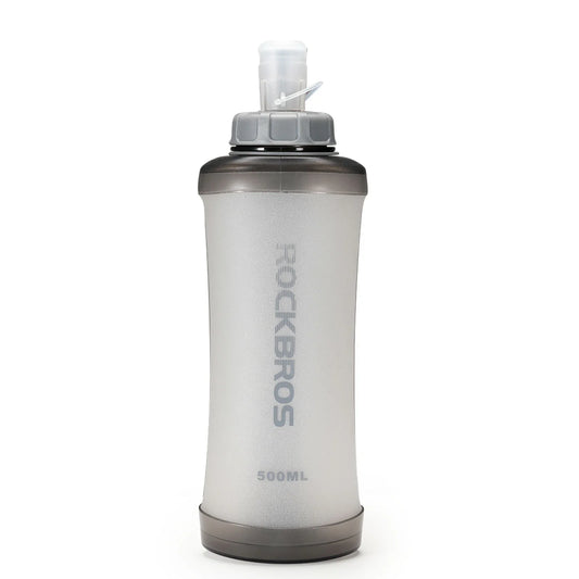 ROCKBROS Botella de agua plegable para bicicleta, ligera, libre de BPA