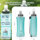 ROCKBROS Botella de agua plegable para bicicleta, ligera, libre de BPA