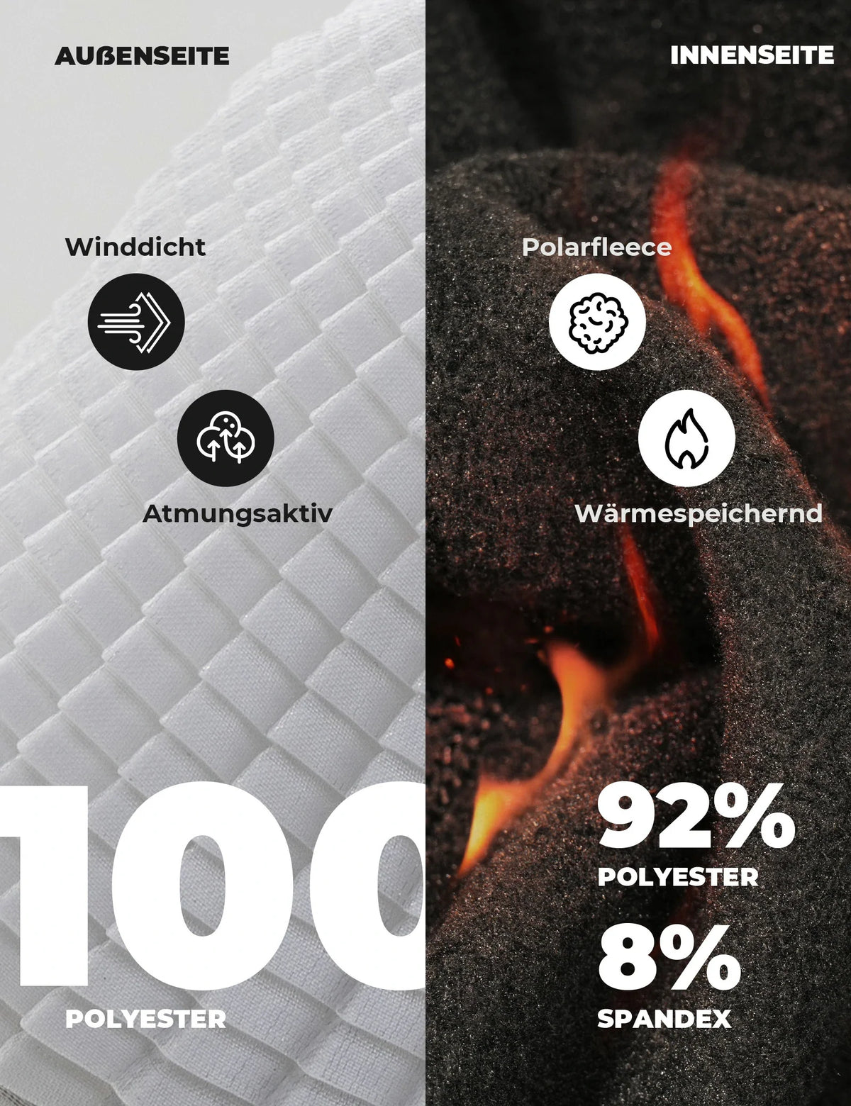 ROCKBROS Pasamontañas de Fleece Invierno Balaclava Transpirable Máscara de Esquí