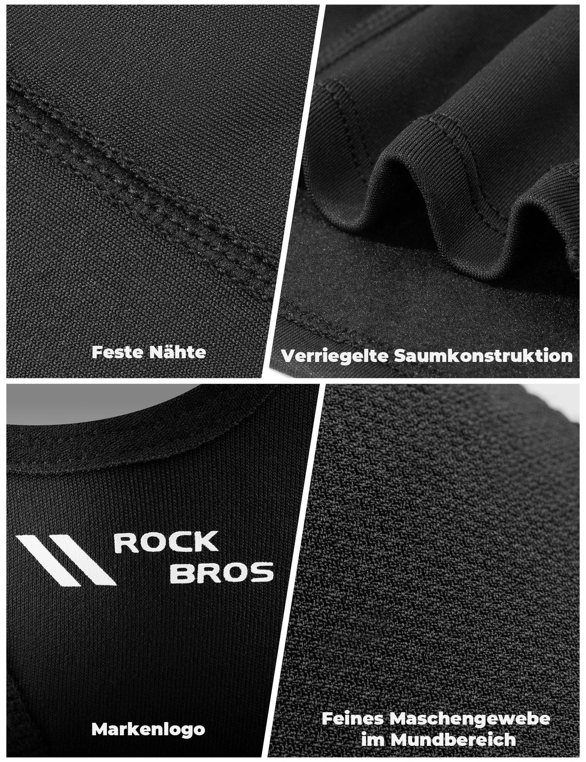 ROCKBROS Pasamontañas de Fleece Invierno Balaclava Transpirable Máscara de Esquí
