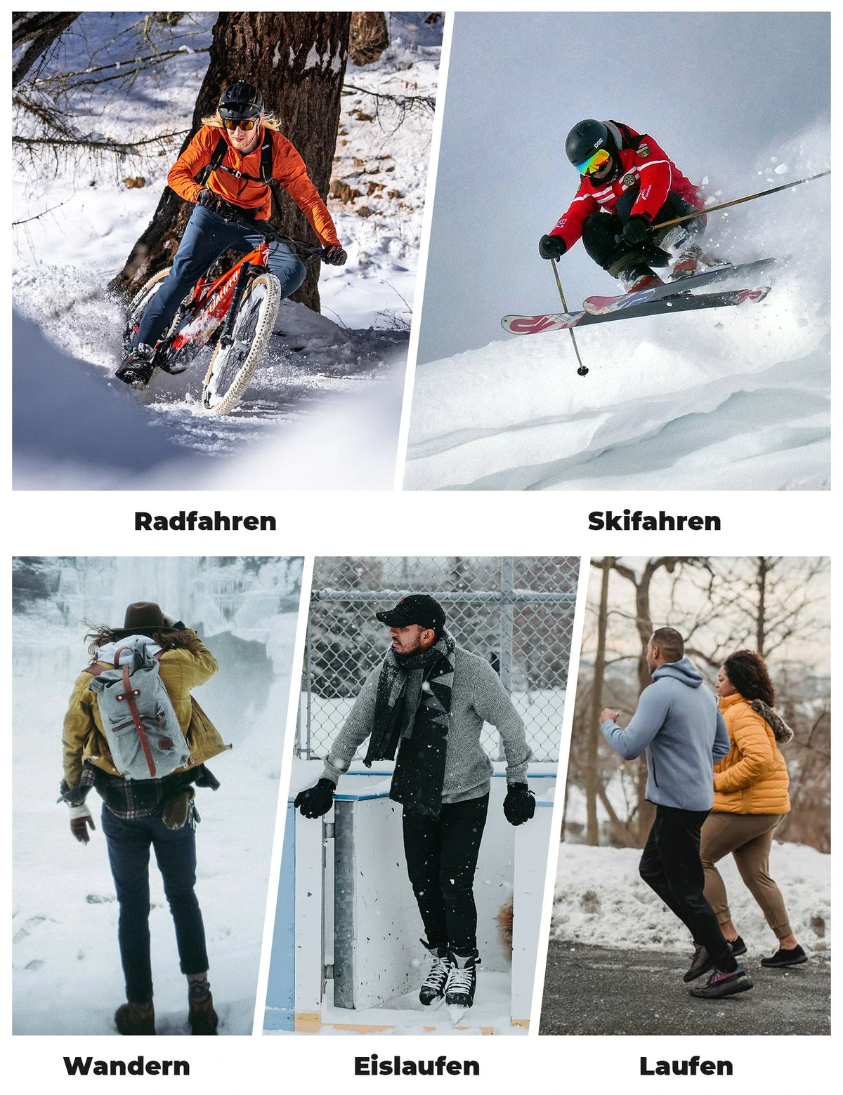 ROCKBROS Pasamontañas de Fleece Invierno Balaclava Transpirable Máscara de Esquí