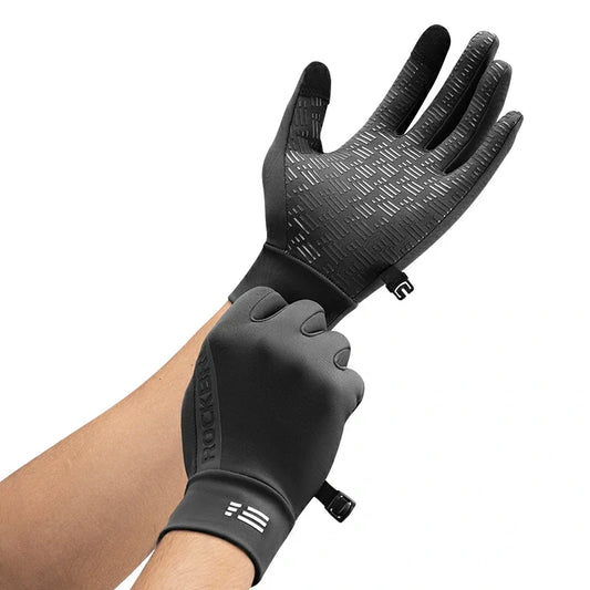 ROCKBROS Guantes de invierno de grafeno para bicicleta de 5°C a 15°C