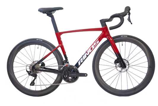 Bicicleta de carretera RINOS con cuadro de fibra de carbono, Odin 4.1, Shimano 105 ST-R7120, 24 marchas