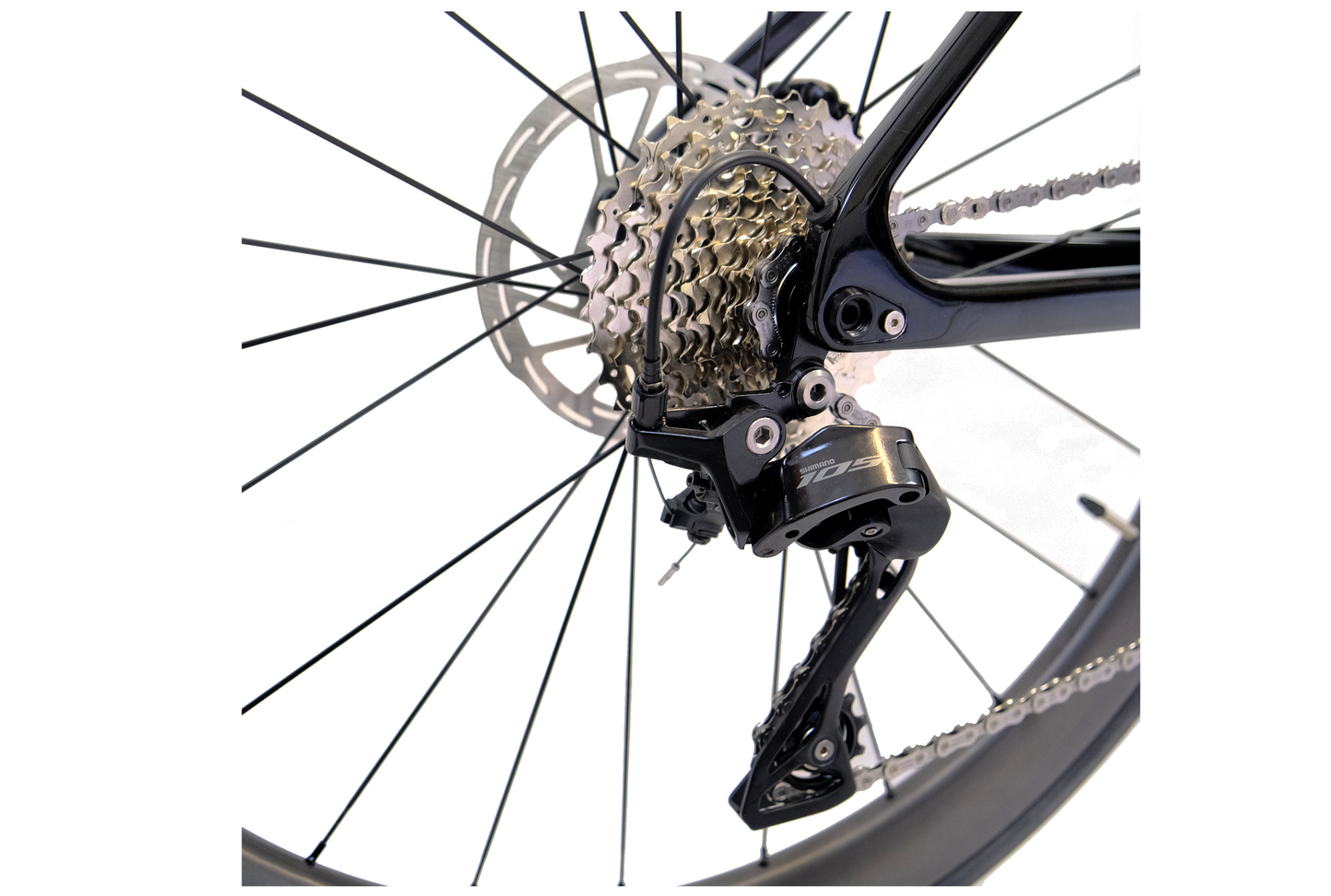 Bicicleta de carretera RINOS con cuadro de fibra de carbono, Odin 4.1, Shimano 105 ST-R7120, 24 marchas