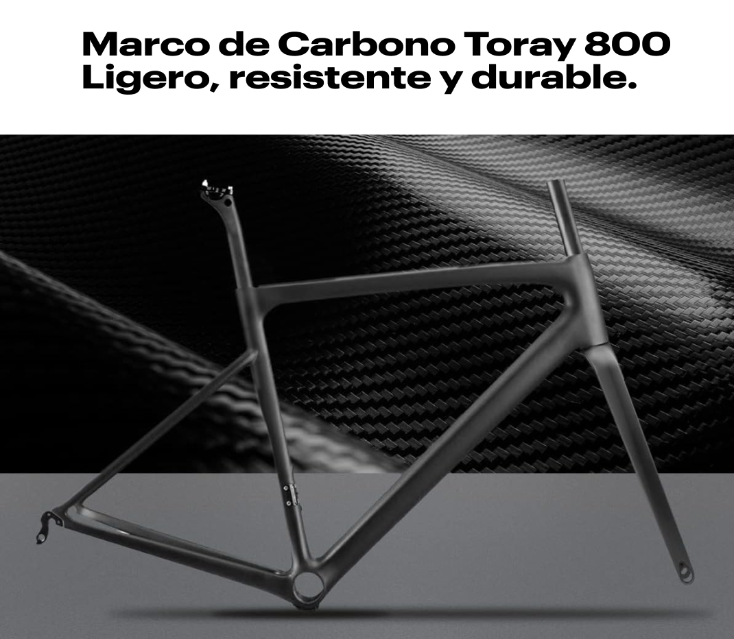 RINOS Bicicleta de carretera de carbono 700C Shimano Ultegra R8000 22 velocidades Odin5.0