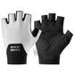 ROCKBROS Guantes de bicicleta de media dedo con acolchado PORON XRD