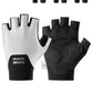 ROCKBROS Guantes de bicicleta de media dedo con acolchado PORON XRD