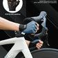 ROCKBROS Guantes de bicicleta de media dedo con acolchado PORON XRD