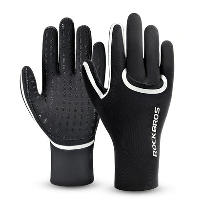 ROCKBROS Guantes de Ciclismo de Invierno, Impermeables y Cortaviento S365
