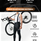 ROCKBROS Pantalón de ciclismo para hombre con tirantes - Muy elástico, transpirable con bandas reflectantes