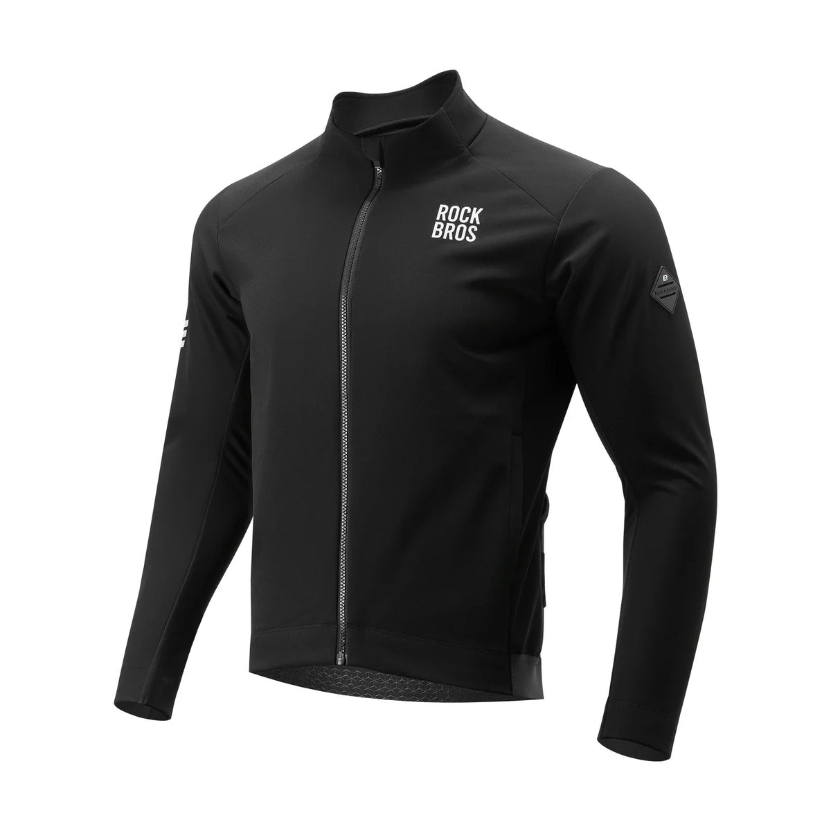 ROCKBROS Chaqueta de ciclismo para hombre con tecnología de 3 capas - A prueba de viento, Transpirable, Reflectante