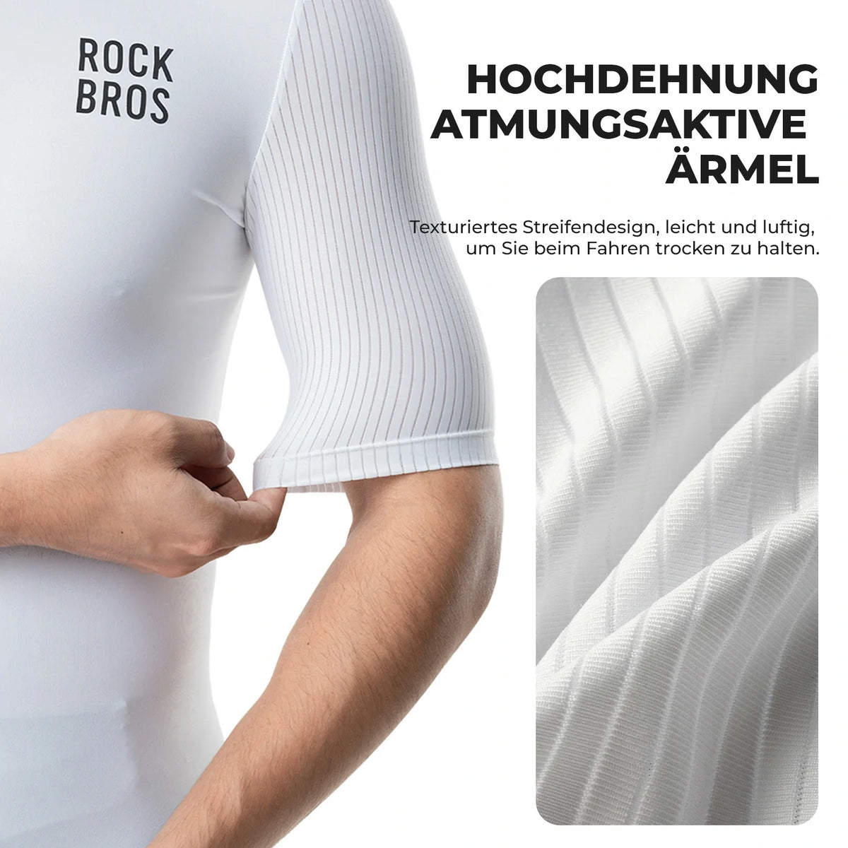 ROCKBROS Maillot de Ciclismo para Hombre Manga Corta