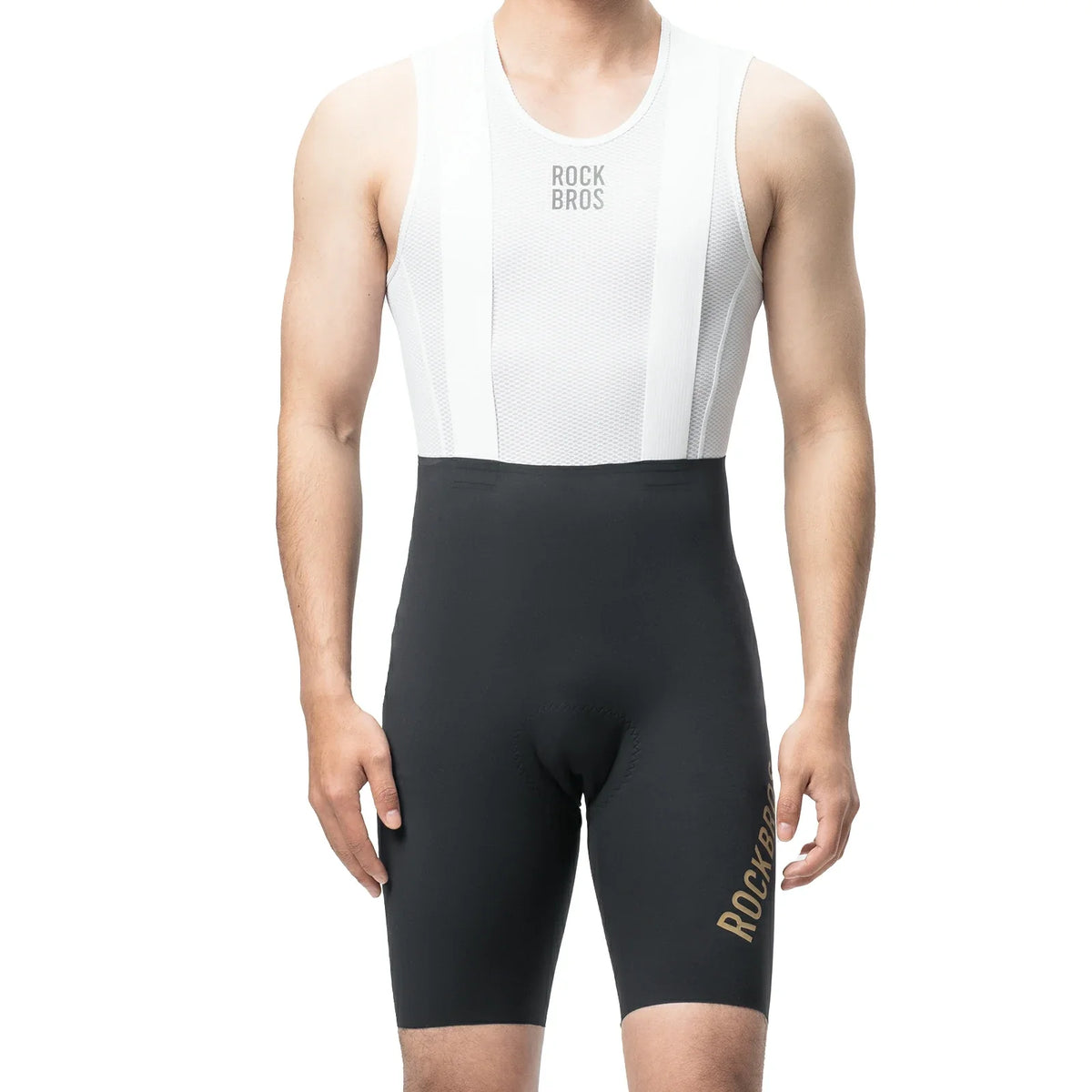 ROCKBROS Culote de ciclismo para hombre con tirantes Acolchado, Culote corto de ciclismo, Transpirable de secado rápido