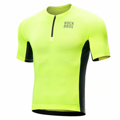 ROCKBROS Maillot de ciclismo para hombre de manga corta, transpirable