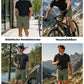 ROCKBROS Pantalones Cortos de Verano para Hombre Verde Militar