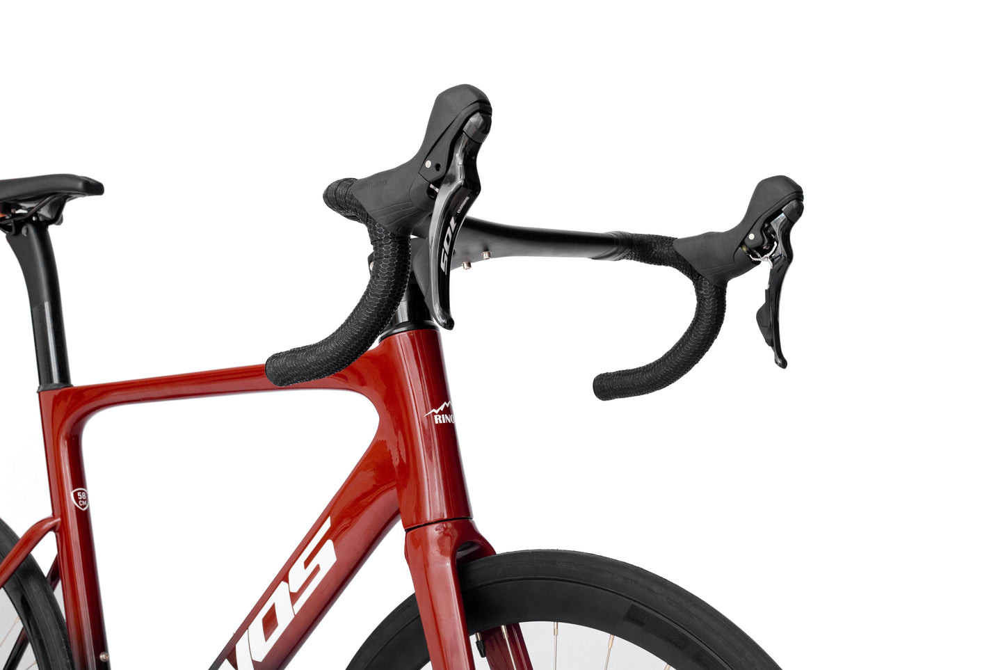 RINOS Bicicleta de carretera de carbono 700C Shimano 105 R7120 24 velocidades Odin4.0