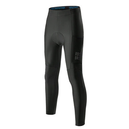 ROCKBROS Pantalón largo de ciclismo para hombre térmico culotte con acolchado 3D
