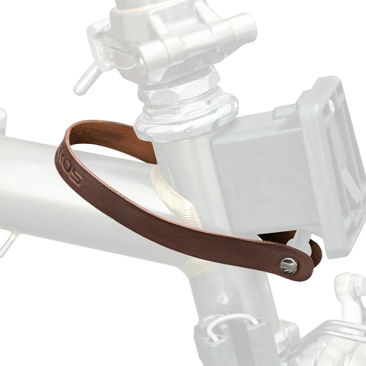 ROCKBROS Manija de cuero de cierre rápido para Brompton, cerradero de hebilla de cuero, accesorio para bicicleta plegable