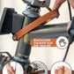ROCKBROS Manija de cuero de cierre rápido para Brompton, cerradero de hebilla de cuero, accesorio para bicicleta plegable