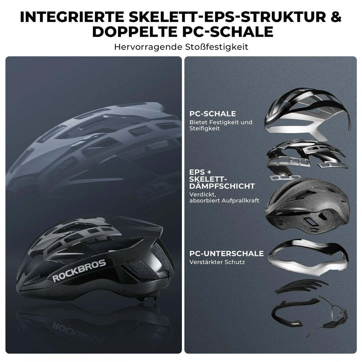 ROCKBROS Casco ligero para bicicleta LK-79