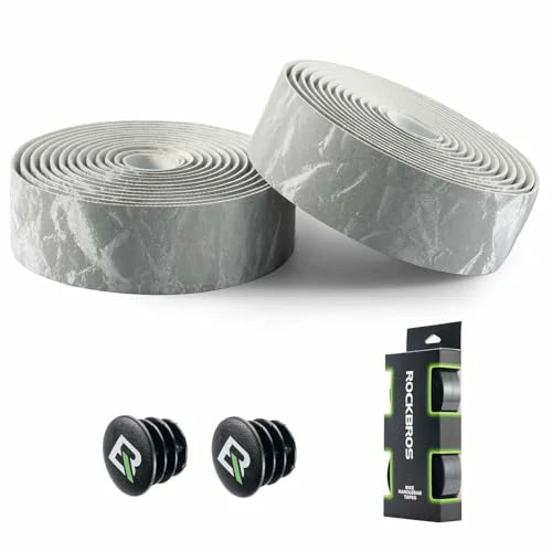 ROCKBROS Cinta de Manillar para Bicicleta de Carretera, 2 Rollos de Cinta de Manillar de Carretera, Super Larga 220cm y Grosor 3mm