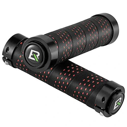 ROCKBROS Puños de Manubrio Antideslizantes Puños de Bicicleta Diseño Lock-On
