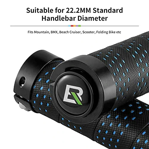 ROCKBROS Puños de Manubrio Antideslizantes Puños de Bicicleta Diseño Lock-On