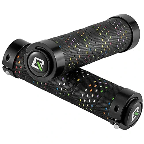 ROCKBROS Puños de Manubrio Antideslizantes Puños de Bicicleta Diseño Lock-On