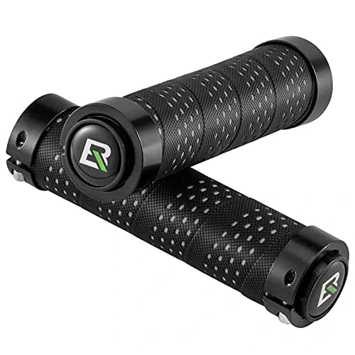 ROCKBROS Puños de Manubrio Antideslizantes Puños de Bicicleta Diseño Lock-On