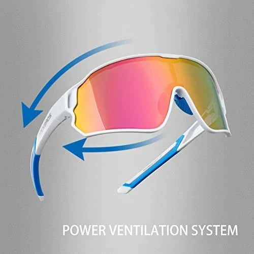 ROCKBROS Gafas de sol deportivas polarizadas para ciclistas (protección UV)