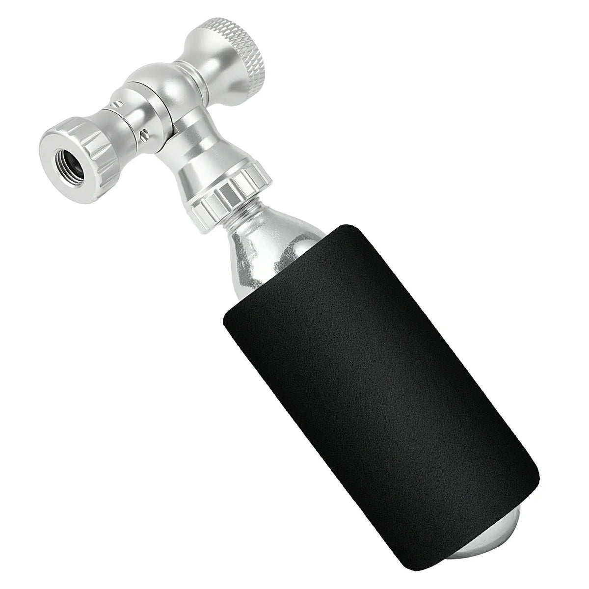 ROCKBROS Mini Bomba de Bicicleta con Adaptador CO₂ - Portátil, Compatible con Presta y Schrader, hasta 80 PSI
