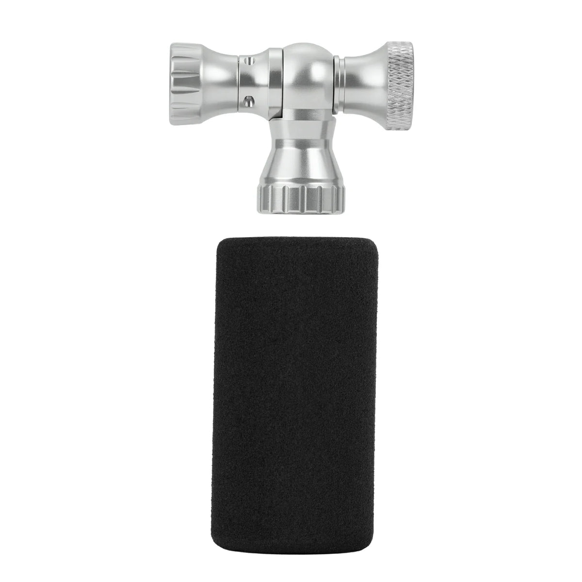 ROCKBROS Mini Bomba de Bicicleta con Adaptador CO₂ - Portátil, Compatible con Presta y Schrader, hasta 80 PSI