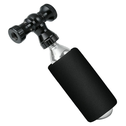 ROCKBROS Mini Bomba de Bicicleta con Adaptador CO₂ - Portátil, Compatible con Presta y Schrader, hasta 80 PSI