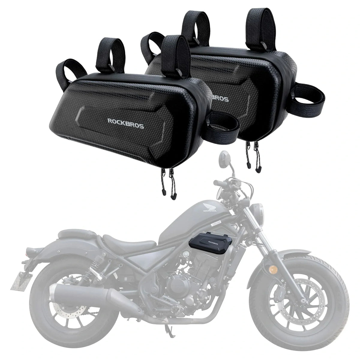 Bolsa de moto resistente al agua ROCKBROS, 1,5 litros