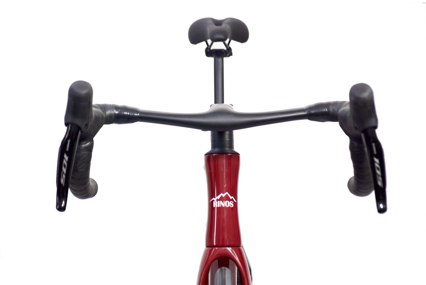RINOS Bicicleta de carretera de carbono Odin 6 700 C Shimano 105 Di2 R7150 24 velocidades