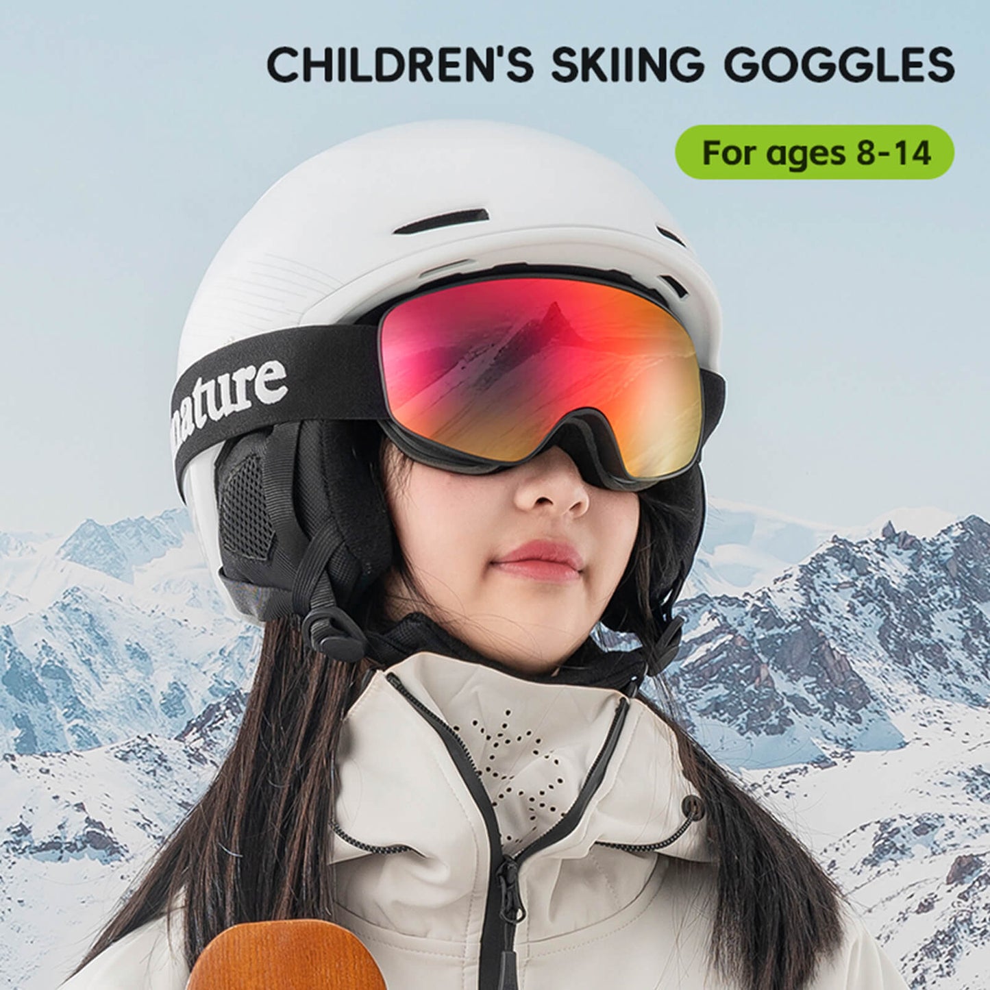 Gafas de esquí antivaho OTG unisex Qunature