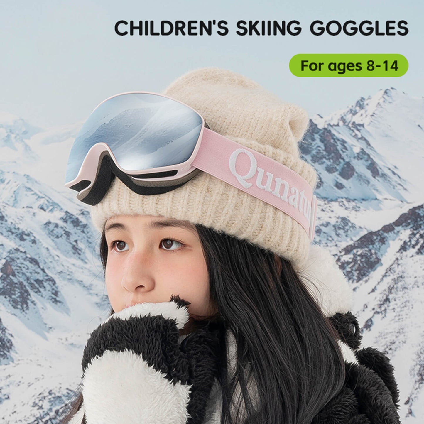 Gafas de esquí antivaho OTG unisex Qunature