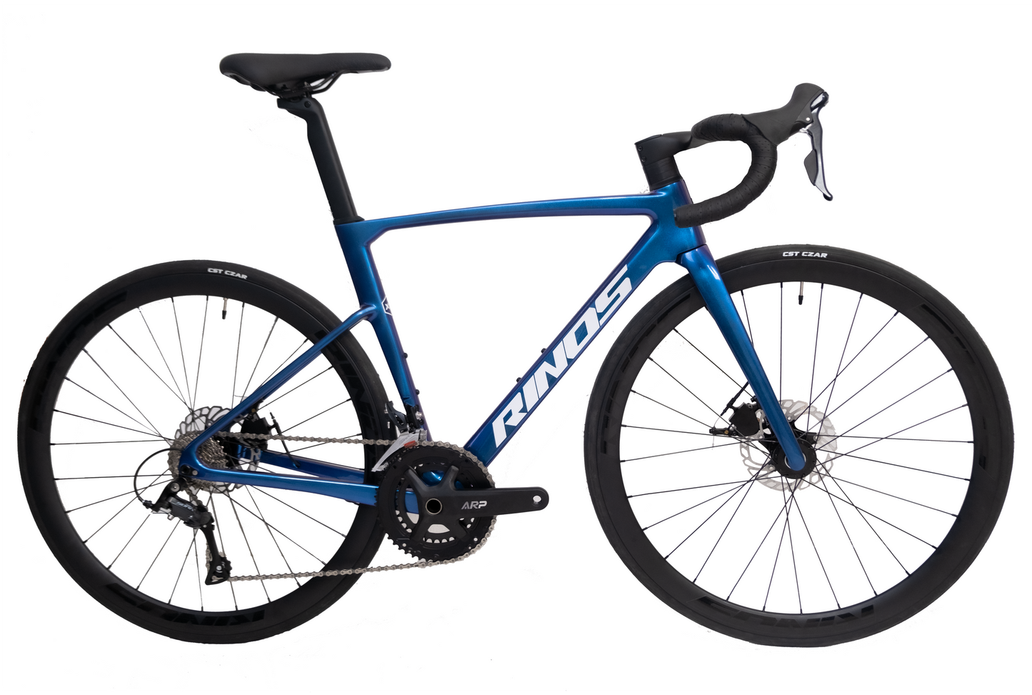 RINOS Bicicleta de carretera de carbono 700C Shimano SORA R3000 18 velocidades Odin1.0