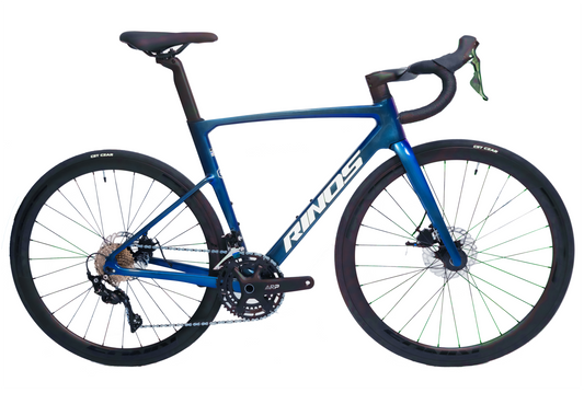 RINOS Bicicleta de carretera de carbono 700C Shimano 105 R7000 22 velocidades Odin3.0